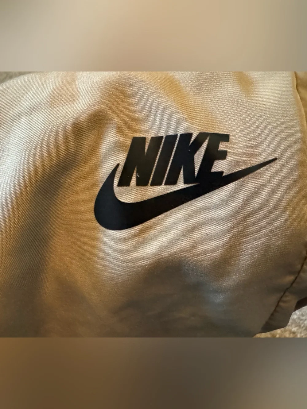 Nike khaki performance material perforated mesh joggers 3T Toddler boys